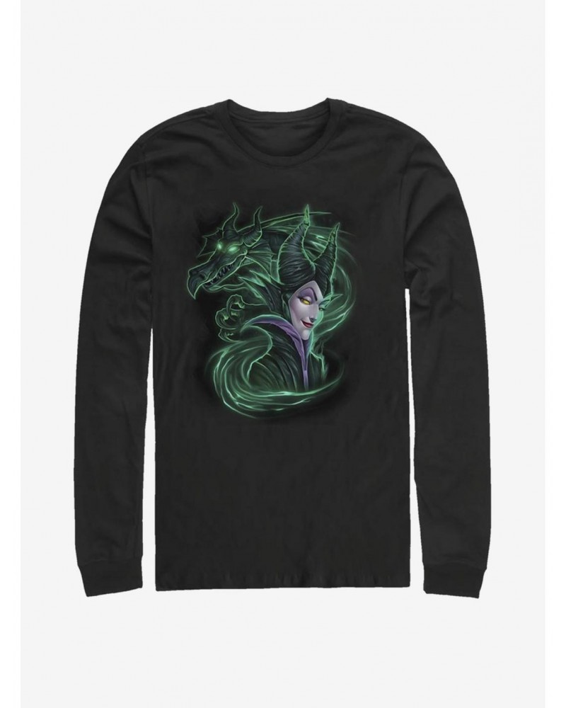 Disney Villains Maleficent Dark Magic Long-Sleeve T-Shirt $15.79 T-Shirts