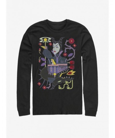 Disney Villains Maleficent Dual Maleficent Long-Sleeve T-Shirt $13.49 T-Shirts