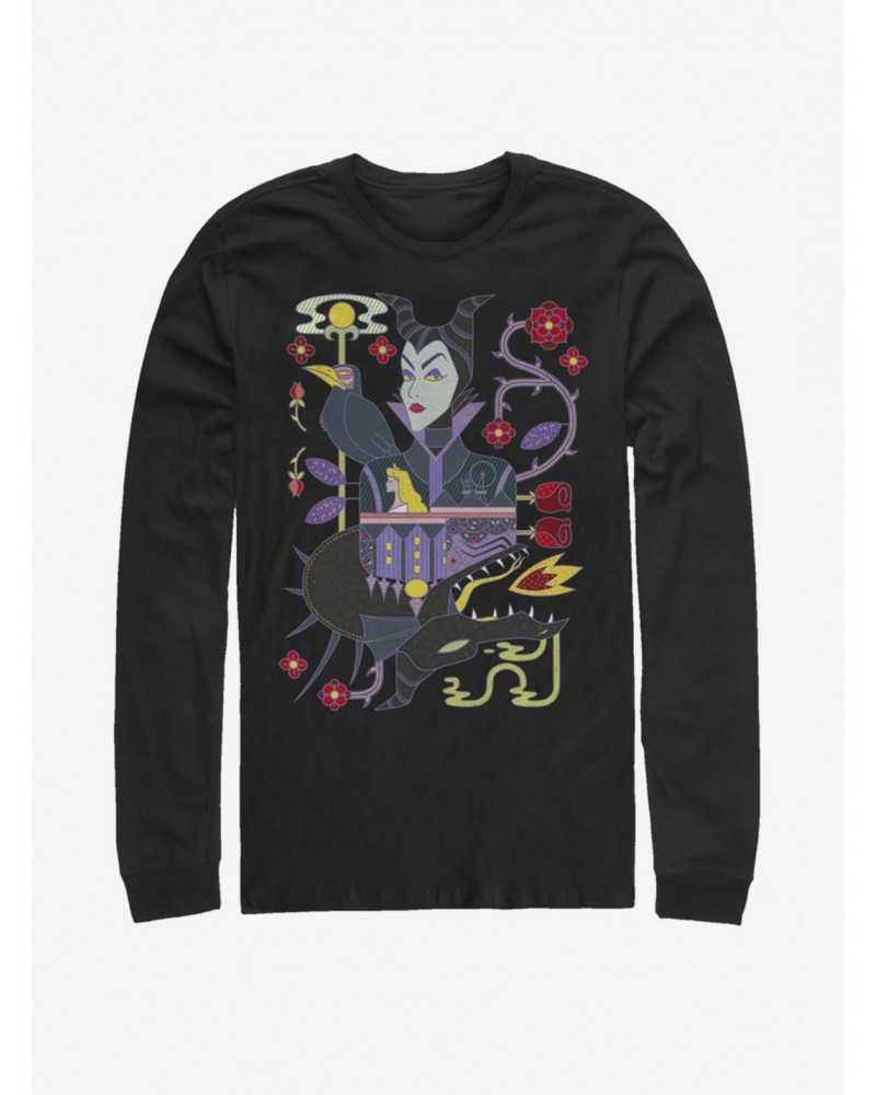 Disney Villains Maleficent Dual Maleficent Long-Sleeve T-Shirt $13.49 T-Shirts